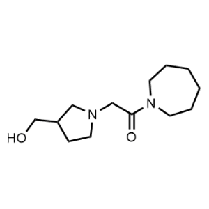 1-(Azepan-1-yl)-2-(3-(hydroxymethyl)pyrrolidin-1-yl)ethan-1-one|CS-0550568