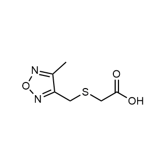 2-(((4-Methyl-1,2,5-oxadiazol-3-yl)methyl)thio)acetic acid|CS-0550623