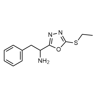 1-(5-(Ethylthio)-1,3,4-oxadiazol-2-yl)-2-phenylethan-1-amine|CS-0550685