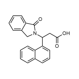 3-(Naphthalen-1-yl)-3-(1-oxoisoindolin-2-yl)propanoic acid|CS-0550692