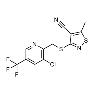 3-(((3-Chloro-5-(trifluoromethyl)pyridin-2-yl)methyl)thio)-5-methylisothiazole-4-carbonitrile|CS-0552203