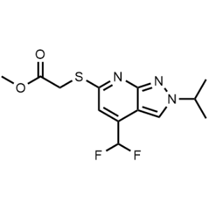Methyl 2-((4-(difluoromethyl)-2-isopropyl-2H-pyrazolo[3,4-b]pyridin-6-yl)thio)acetate|CS-0552629