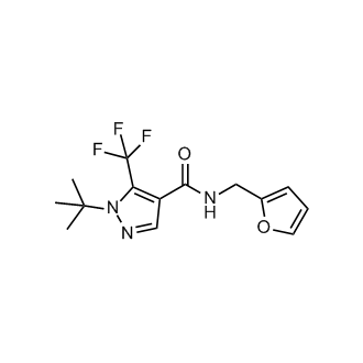 1-(Tert-butyl)-N-(furan-2-ylmethyl)-5-(trifluoromethyl)-1H-pyrazole-4-carboxamide|CS-0552671