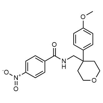 N-((4-(4-methoxyphenyl)tetrahydro-2H-pyran-4-yl)methyl)-4-nitrobenzamide|CS-0552905