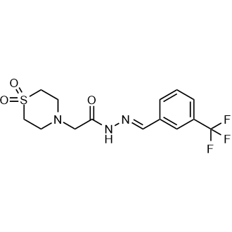 (E)-2-(1,1-dioxidothiomorpholino)-N'-(3-(trifluoromethyl)benzylidene)acetohydrazide|CS-0553116