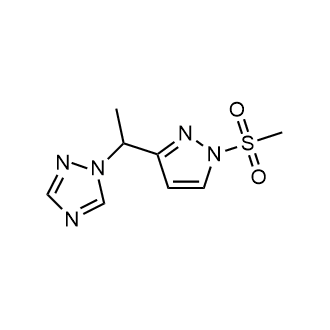 1-(1-(1-(Methylsulfonyl)-1H-pyrazol-3-yl)ethyl)-1H-1,2,4-triazole|CS-0553226