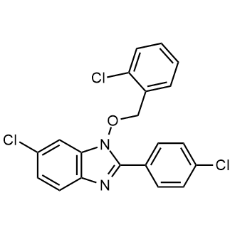 6-Chloro-1-((2-chlorobenzyl)oxy)-2-(4-chlorophenyl)-1H-benzo[d]imidazole|CS-0553319