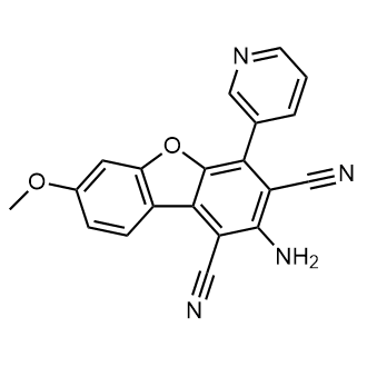 2-Amino-7-methoxy-4-(pyridin-3-yl)dibenzo[b,d]furan-1,3-dicarbonitrile|CS-0553470