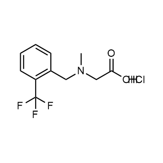 N-methyl-N-(2-(trifluoromethyl)benzyl)glycine hydrochloride|CS-0553705