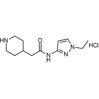N-(1-ethyl-1H-pyrazol-3-yl)-2-(piperidin-4-yl)acetamide hydrochloride|CS-0553828