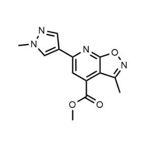 Methyl 3-methyl-6-(1-methyl-1H-pyrazol-4-yl)isoxazolo[5,4-b]pyridine-4-carboxylate|CS-0554192