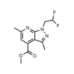 Methyl 1-(2,2-difluoroethyl)-3,6-dimethyl-1H-pyrazolo[3,4-b]pyridine-4-carboxylate|CS-0554345