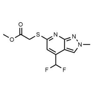 Methyl 2-((4-(difluoromethyl)-2-methyl-2H-pyrazolo[3,4-b]pyridin-6-yl)thio)acetate|CS-0554354