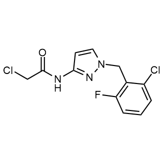 2-Chloro-N-(1-(2-chloro-6-fluorobenzyl)-1H-pyrazol-3-yl)acetamide|CS-0554385