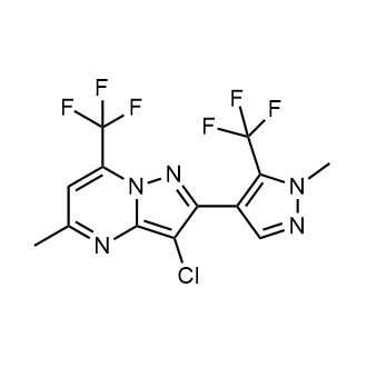 3-Chloro-5-methyl-2-(1-methyl-5-(trifluoromethyl)-1H-pyrazol-4-yl)-7-(trifluoromethyl)pyrazolo[1,5-a]pyrimidine|CS-0554437