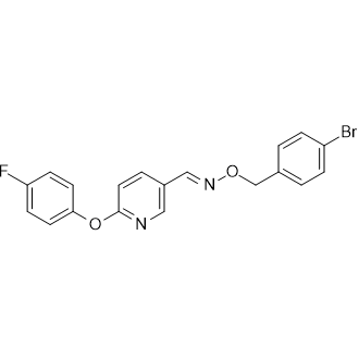 (E)-6-(4-fluorophenoxy)nicotinaldehyde O-(4-bromobenzyl) oxime|CS-0554714