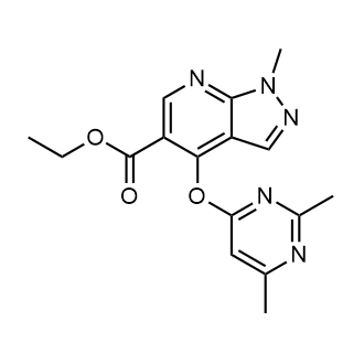 Ethyl 4-((2,6-dimethylpyrimidin-4-yl)oxy)-1-methyl-1H-pyrazolo[3,4-b]pyridine-5-carboxylate|CS-0554727