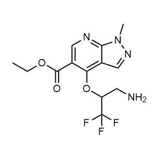 Ethyl 4-((3-amino-1,1,1-trifluoropropan-2-yl)oxy)-1-methyl-1H-pyrazolo[3,4-b]pyridine-5-carboxylate|CS-0554746