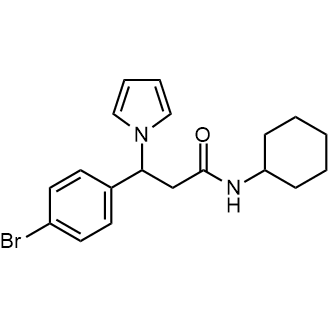 3-(4-Bromophenyl)-N-cyclohexyl-3-(1H-pyrrol-1-yl)propanamide|CS-0554806