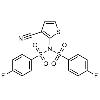 N-(3-cyanothiophen-2-yl)-4-fluoro-N-((4-fluorophenyl)sulfonyl)benzenesulfonamide|CS-0554815