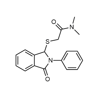 N,N-dimethyl-2-((3-oxo-2-phenylisoindolin-1-yl)thio)acetamide|CS-0554838