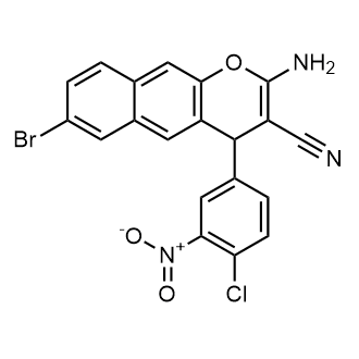 2-Amino-7-bromo-4-(4-chloro-3-nitrophenyl)-4H-benzo[g]chromene-3-carbonitrile|CS-0554875
