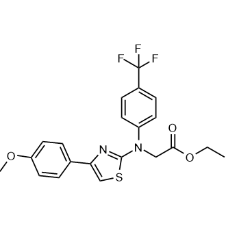 Ethyl N-(4-(4-methoxyphenyl)thiazol-2-yl)-N-(4-(trifluoromethyl)phenyl)glycinate|CS-0554905