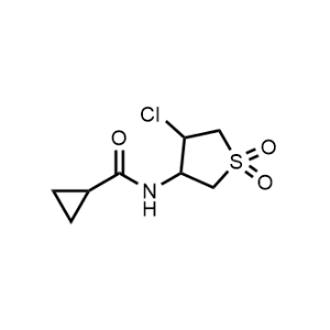 N-(4-chloro-1,1-dioxidotetrahydrothiophen-3-yl)cyclopropanecarboxamide|CS-0555376