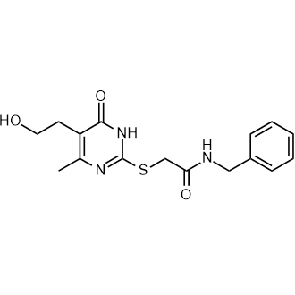 N-benzyl-2-((5-(2-hydroxyethyl)-4-methyl-6-oxo-1,6-dihydropyrimidin-2-yl)thio)acetamide|CS-0555393