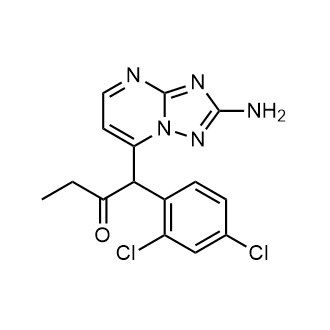 1-(2-Amino-[1,2,4]triazolo[1,5-a]pyrimidin-7-yl)-1-(2,4-dichlorophenyl)butan-2-one|CS-0555571