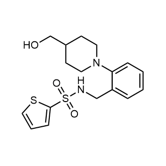 N-(2-(4-(hydroxymethyl)piperidin-1-yl)benzyl)thiophene-2-sulfonamide|CS-0555623