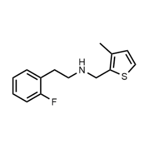 2-(2-Fluorophenyl)-N-((3-methylthiophen-2-yl)methyl)ethan-1-amine|CS-0555725