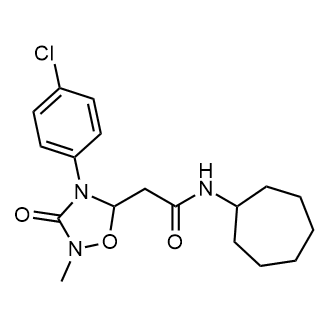 2-(4-(4-Chlorophenyl)-2-methyl-3-oxo-1,2,4-oxadiazolidin-5-yl)-N-cycloheptylacetamide|CS-0555835