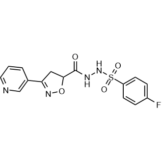 4-Fluoro-N'-(3-(pyridin-3-yl)-4,5-dihydroisoxazole-5-carbonyl)benzenesulfonohydrazide|CS-0556054