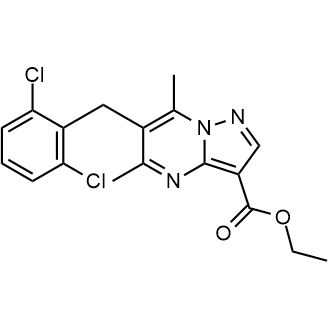 Ethyl 6-(2,6-dichlorobenzyl)-5,7-dimethylpyrazolo[1,5-a]pyrimidine-3-carboxylate|CS-0556064