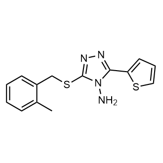 3-((2-Methylbenzyl)thio)-5-(thiophen-2-yl)-4H-1,2,4-triazol-4-amine|CS-0556096