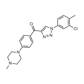 (1-(3-Chloro-4-methylphenyl)-1H-1,2,3-triazol-4-yl)(4-(4-methylpiperazin-1-yl)phenyl)methanone|CS-0556135
