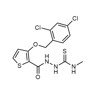 2-(3-((2,4-Dichlorobenzyl)oxy)thiophene-2-carbonyl)-N-methylhydrazine-1-carbothioamide|CS-0556408