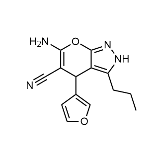 6-Amino-4-(furan-3-yl)-3-propyl-2,4-dihydropyrano[2,3-c]pyrazole-5-carbonitrile|CS-0556431