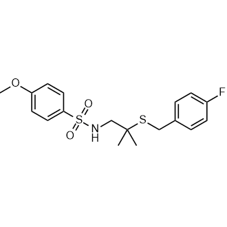 N-(2-((4-fluorobenzyl)thio)-2-methylpropyl)-4-methoxybenzenesulfonamide|CS-0556443