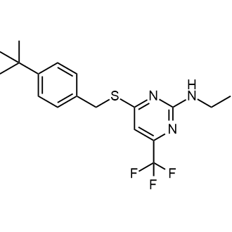 4-((4-(Tert-butyl)benzyl)thio)-N-ethyl-6-(trifluoromethyl)pyrimidin-2-amine|CS-0556471