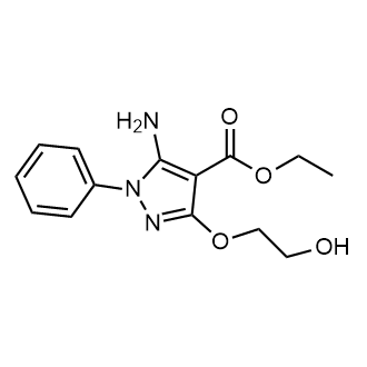 Ethyl 5-amino-3-(2-hydroxyethoxy)-1-phenyl-1H-pyrazole-4-carboxylate|CS-0556658