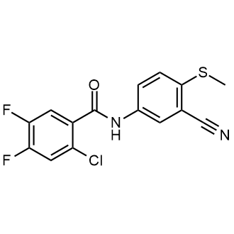 2-Chloro-N-(3-cyano-4-(methylthio)phenyl)-4,5-difluorobenzamide|CS-0556671