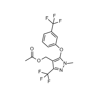 (1-Methyl-3-(trifluoromethyl)-5-(3-(trifluoromethyl)phenoxy)-1H-pyrazol-4-yl)methyl acetate|CS-0556685