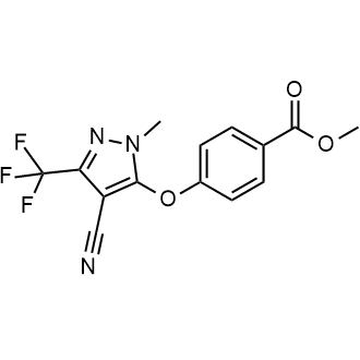 Methyl 4-((4-cyano-1-methyl-3-(trifluoromethyl)-1H-pyrazol-5-yl)oxy)benzoate|CS-0556689