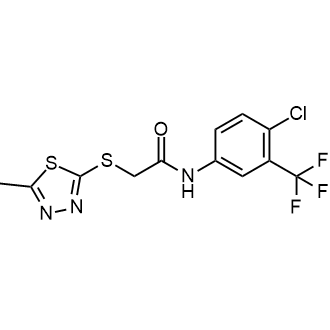N-(4-chloro-3-(trifluoromethyl)phenyl)-2-((5-methyl-1,3,4-thiadiazol-2-yl)thio)acetamide|CS-0556750
