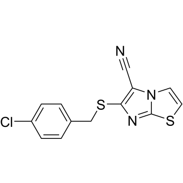 6-((4-Chlorobenzyl)thio)imidazo[2,1-b]thiazole-5-carbonitrile|CS-0556765