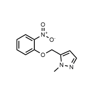 1-Methyl-5-((2-nitrophenoxy)methyl)-1H-pyrazole|CS-0557398