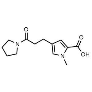 1-Methyl-4-(3-oxo-3-(pyrrolidin-1-yl)propyl)-1H-pyrrole-2-carboxylic acid|CS-0557406