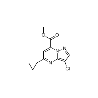 Methyl 3-chloro-5-cyclopropylpyrazolo[1,5-a]pyrimidine-7-carboxylate|CS-0557740